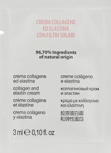 Kleraderm Крем для лица с коллагеном и эластином Idroderm Collastin Cream (пробник)