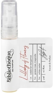 Bibliotheque de Parfum Lullaby Of Flowers Парфюмированная вода (пробник) (спрей), 3ml