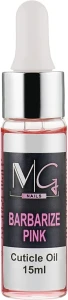 MG Nails Олія для кутикули з піпеткою Barbarize Pink Cuticle Oil
