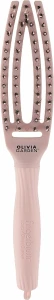 Olivia Garden Масажна щітка для волосся, рожева Fingerbrush Combo Pastel Pink Small