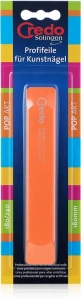 Credo Solingen Пилка Pop Art для искусственных ногтей 180 мм, 27312, оранжевая