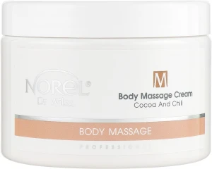 Norel Масажний крем для тіла з какао й перцем чілі Body Massage Cream Cocoa And Chilli