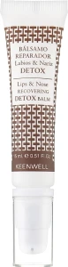 Keenwell Увлажняющий питательный бальзам для губ Lips & Nose Recovering Detox Balm