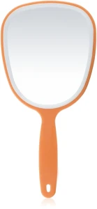 Titania Зеркало с ручкой 28х13 см, оранжевое