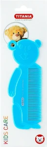 Titania Гребешок для волос детский "Bear", голубой