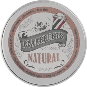 Beardburys Помада для волос для волос кремообразная классическая Natural Wax