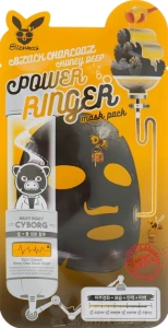 Elizavecca Очищувальна живильна маска з деревним вугіллям і медом Black Charcoal Honey Deep Power Ringer Mask Pack