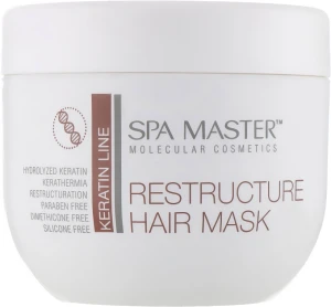 Spa Master Реструктурирующая маска с кератином и кокосовым маслом Keratin Line