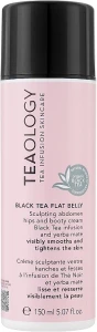 Teaology Укрепляющий крем для живота, бедер, ягодиц с настоем черного чая и йерба мате Black Tea Flat Belly Cream