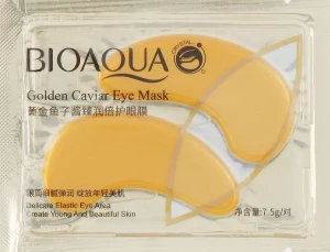 Bioaqua Зволожувальні й розгладжувальні патчі під очі із золотом і ікрою Golden Caviar Eye Mask