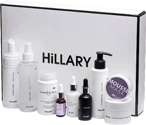 Hillary Набор для ухода за сухой и чувствительной кожей, 9 продуктов Perfect 9