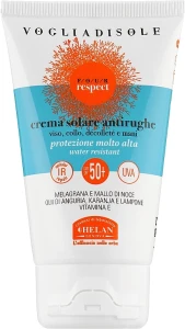 Helan Крем для лица против морщин, солнцезащитный SPF50+ Four Respect Crema Solare Antirughe Viso SPF 50+