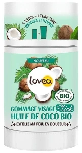 Lovea Скраб для обличчя в стіку Facial Scrub Stick Organic Coconut Oil