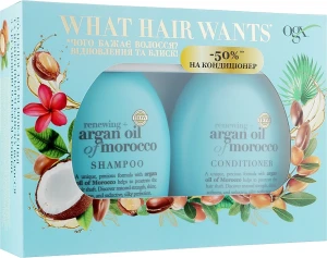 OGX Набор "Секрет ухоженных волос" Moroccan Argan Oil of Morocco (shm/385ml + cond/385ml)