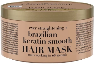 OGX Маска для волосся розгладжуюча "Бразильський кератин" Brazilian Keratin Therapy