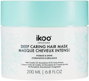 Ikoo Маска-смузи для волос "Увлажнение и блеск" Infusions Deep Caring Hair Mask, 200ml