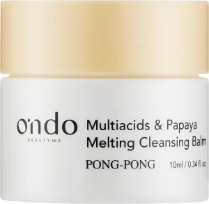 Ondo Beauty 36.5 Multiacids & Papaya Melting Cleansing Balm (мини) Бальзам для снятия макияжа, 10ml