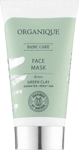 Organique Детоксифицирующая маска для лица Basic Care Face Mask Detox Green Clay