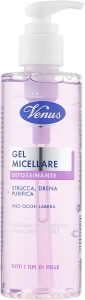 Venus Мицеллярный гель для лица, губ и глаз выводящий токсины Detoxing Micellar Gel Face-Eyes-Lips