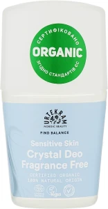 Urtekram Sensitive Skin Crystal Deo Fragrance Free Органічний роликовий дезодорант без запаху