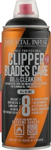 Immortal Спрей 8в1 для ухода за инструментами Infuse Clipper Blades Care Oil & Cleansing, 500ml