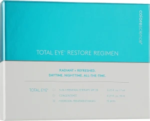 Colorescience Набор для коррекции пигментных пятен Total Eye Restore Regimen Kit (eye/cr/7ml+ concentrate/8ml + patches/12pcs.)