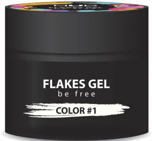 NUB Гель для дизайна ногтей Flakes Gel