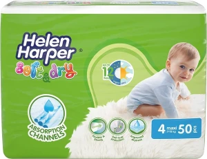 Helen Harper Дитячі підгузки Soft&Dry Maxi (7-18 кг, 50 шт.)