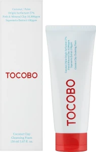 Очищающая пенка с глиной - TOCOBO Coconut Clay Cleansing Foam, 150 мл