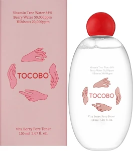 Тонер для звуження пор - TOCOBO Vita Berry Pore Toner, 150 мл