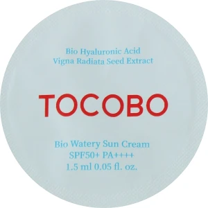 TOCOBO Зволожувальне сонцезахисне крем-молочко Bio Watery Sun Cream SPF50+ PA++++ (пробник)