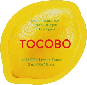 TOCOBO Лимонний тонер з кислотами AHA, BHA та вітаміном С AHA BHA Lemon Toner (тонер)