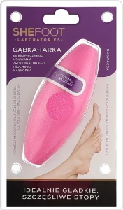 SheFoot Гибкая губка-терка для ног, розовая