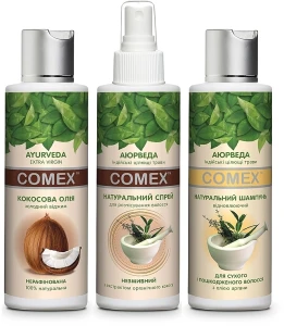 Comex Ayurvedic Natural Набор "Уход за поврежденными волосами" (shm/150ml + spray/150ml + oil/150ml)