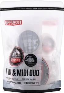 Uppercut Подарочный набор Tin & Midi Duo Deluxe (pomad/100g + pomad/30g)