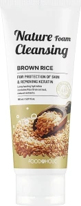 Foodaholic Увлажняющая пенка для умывания с экстрактом коричневого риса Nature Foam Cleansing Brown Rice