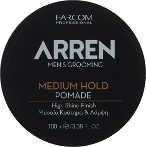 Arren Помадка для укладки волос средней фиксации, глянцевая Men's Grooming Pomade Medium Hold