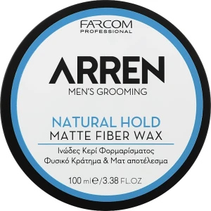 Arren Воск для укладки волос Men's Grooming Matte Fiber Wax Natural Hold