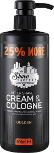 The Shave Factory Крем-одеколон после бритья Cream & Cologne Golden