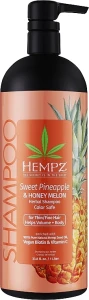 Шампунь для об'єму волосся "Ананас та медова диня" - Hempz Sweet Pineapple And Honey Melon Herbal Volumizing Shampoo, 1000 мл