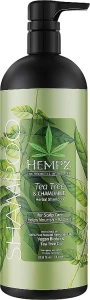 Шампунь з чайним деревом, ромашкою, веганським біотином для догляду за шкірою голови - Hempz Daily Tree & Chamomile Shampoo Set With Vegan Biotin For Scalp Car, 1000 мл
