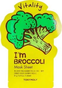 Tony Moly Листовая маска для лица I'm Real Broccoli Mask Sheet