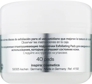 Inspira:cosmetics Очищувальні пади для обличчя з AHA-кислотами Med AHA Radiant Complexion Pads