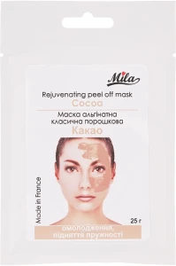 Mila Маска альгинатная классическая порошковая "Какао" Rejuvenating Peel Off Mask Cocoa