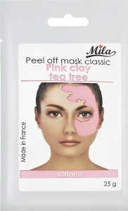Mila Маска альгинатная классическая порошковая "Чайное дерево, розовая глина" Peel Off Mask Classic Softness Tea Tree Oil-Pink Clay