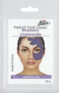 Mila Маска альгинатная классическая порошковая "Черника и ромашка" Exfoliating Peel Off Mask Blueberry Chamomile