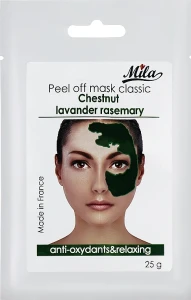 Mila Маска альгінатна класична порошкова "Каштан, лаванда, розмарин" Relaxing Peel Off Mask Indian Chestnut, Lavender, Rosemary