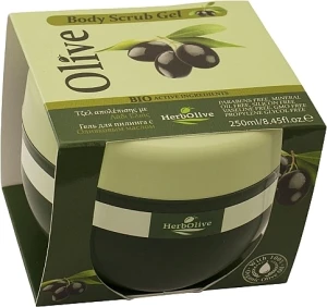Madis Гель-скраб для тіла з оливковою олією та оливковими кісточками HerbOlive Body Scrub Gel