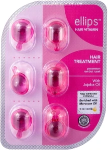 Витамины для волос "Терапия для волос" с маслом жожоба - Ellips Hair Vitamin Hair Treatment With Jojoba Oil, 6x1 мл