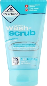 Manhattan Очищуючий антибактеріальний гель-скраб Clearface Creamy Wash-Scrub